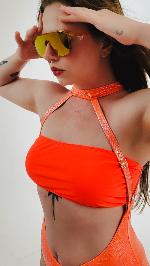 ECLIPSE Harness Bodysuit - Midnight Prism